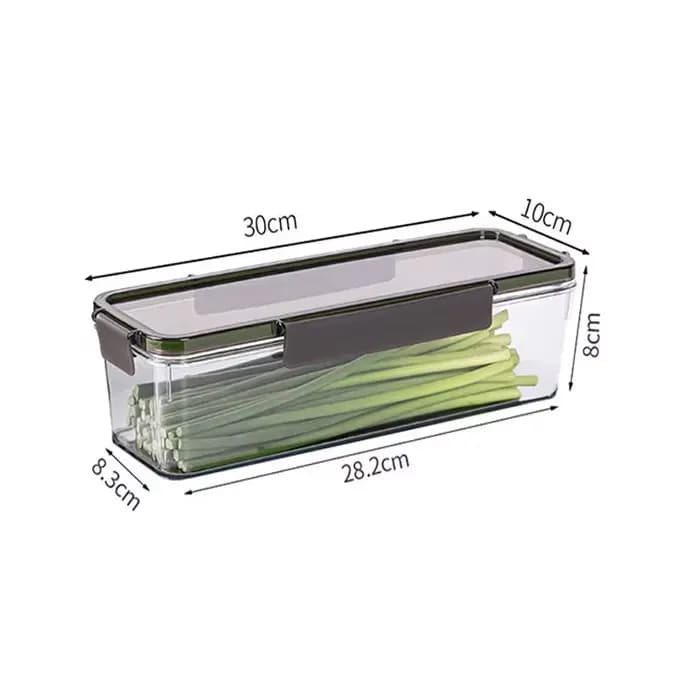 Contenants de rangement rectangulaires pour réfrigérateur, transparents, empilables, hermétiques ave
