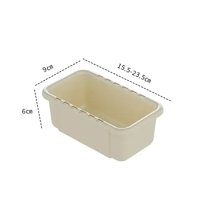 Boîte de rangement de séparation évolutive, boîte de rangement de tiroir d'ustensiles de cuisine mén