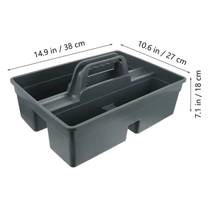 Organisateur d'outils de nettoyage, fournitures, panier, boîte à poignée, fourre-tout en plastique,