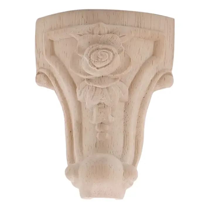 8/4/1 pièces 10x5.5cm Style européen en bois massif sculpté meubles pied jambes meuble TV siège pied