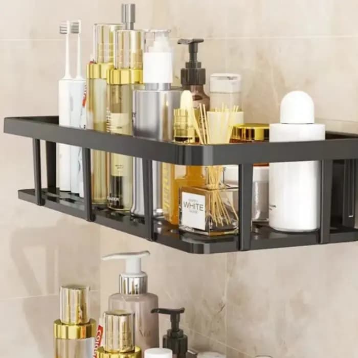 Étagère de salle de bain sans perçage