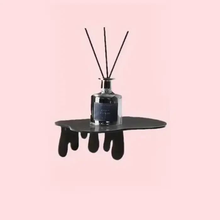 Étagère murale en métal noir monobloc - étagère flottante