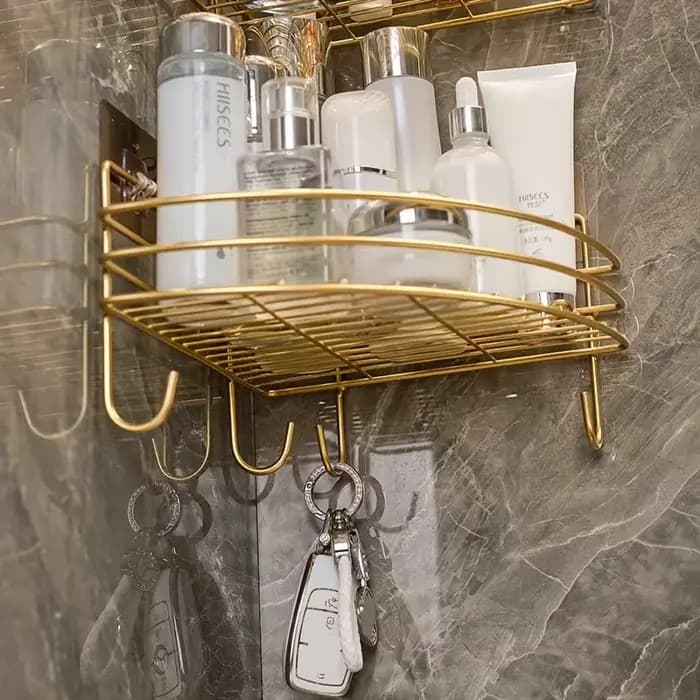 Étagères d'angle en métal de luxe