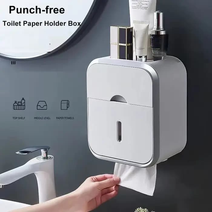 Boîte de rangement organisateur de papier toilette