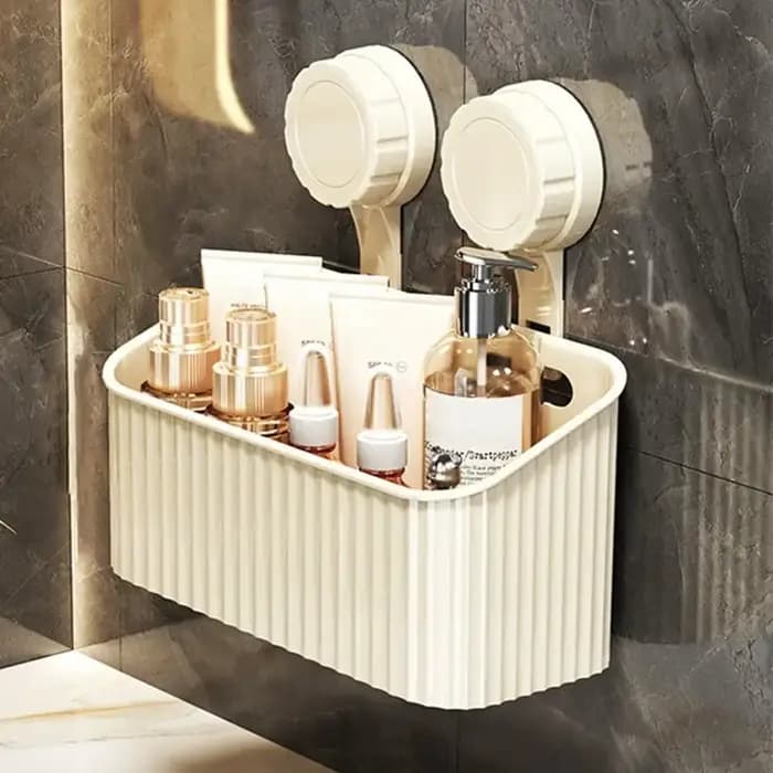 Panier d'étagère à ventouse de douche