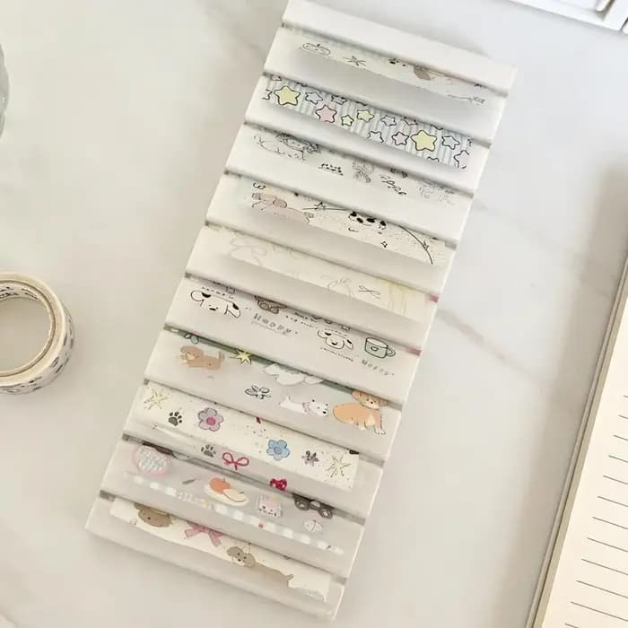 Boîte de rangement pour papier transfert à ongles