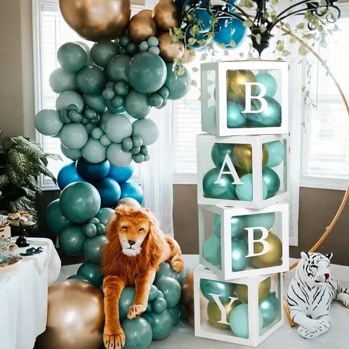 Boîte à ballons transparente