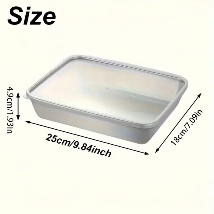 Boîte de conservation alimentaire en acier inoxydable