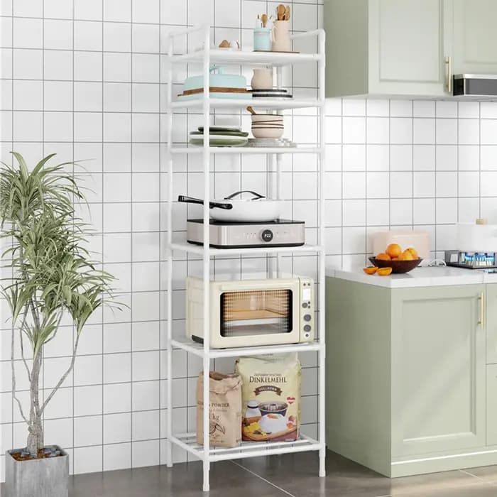 Étagère de rangement en métal à 6 niveaux