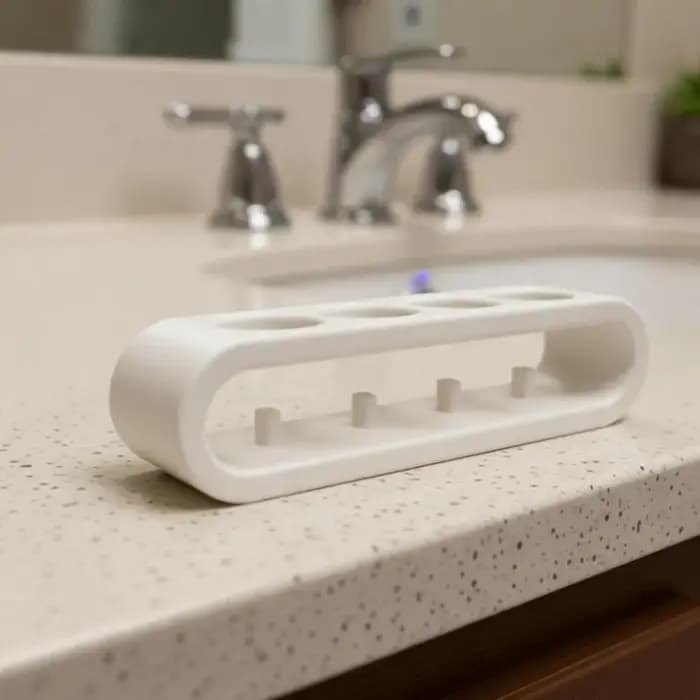 Support de rangement pour brosses à dents électriques de salle de bain
