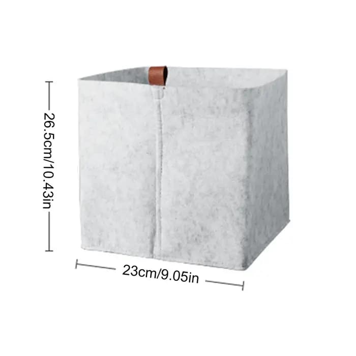 Paniers de rangement en feutre pour vêtements variés