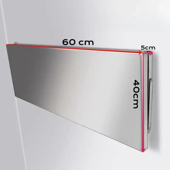 Table pliante murale en acier inoxydable 304, 23.6x16 pouces, étagère murale, maison, cuisine, salle de bains, camion alimentaire, garage, argent