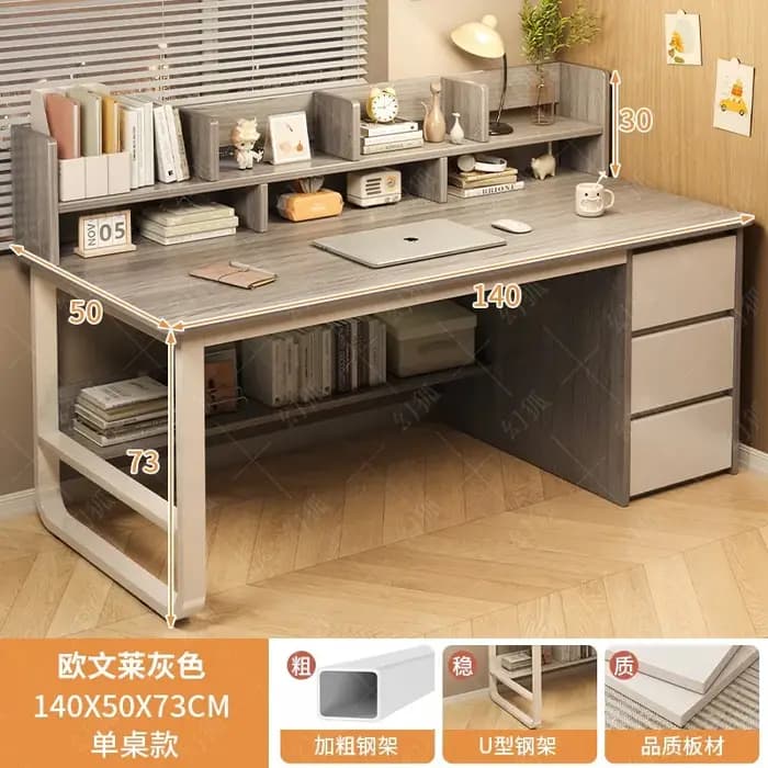 Bureau à tiroirs blancs