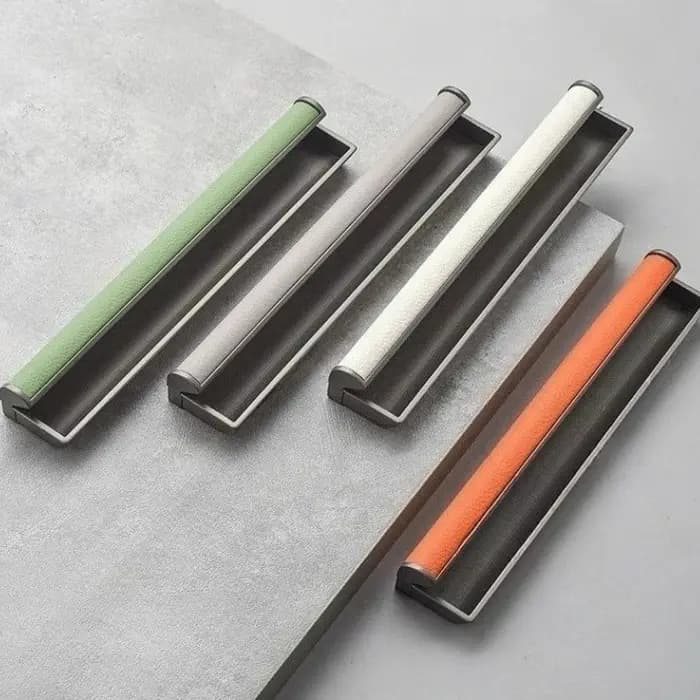 Poignée invisible pour porte coulissante de garde-robe, poignée encastrée, poignée dissimulée en cuir, poignée de tiroir, poignée de meuble, poignée de porte à encastrer.