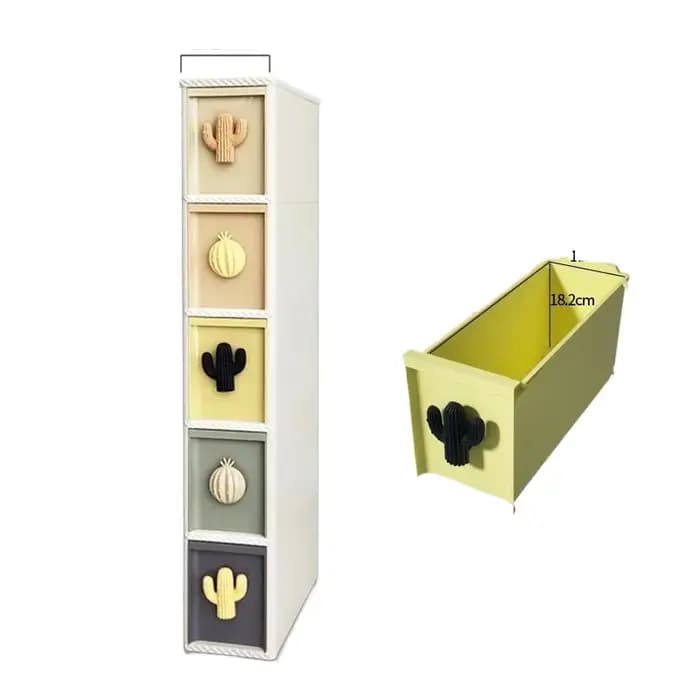 Armoire de rangement mince à espace étroit pour salles de bains