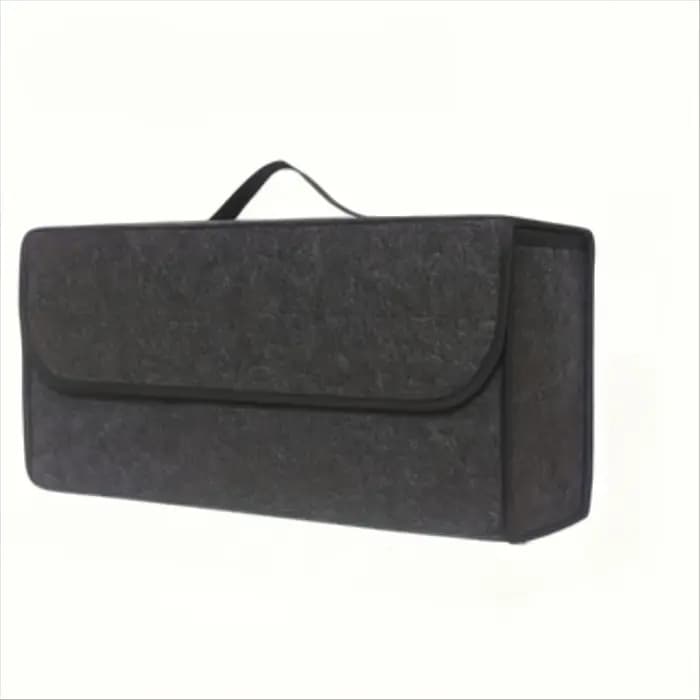Boîte de rangement pour coffre de voiture, lot de 1 : sac pliable avec compartiments et poignée, pou