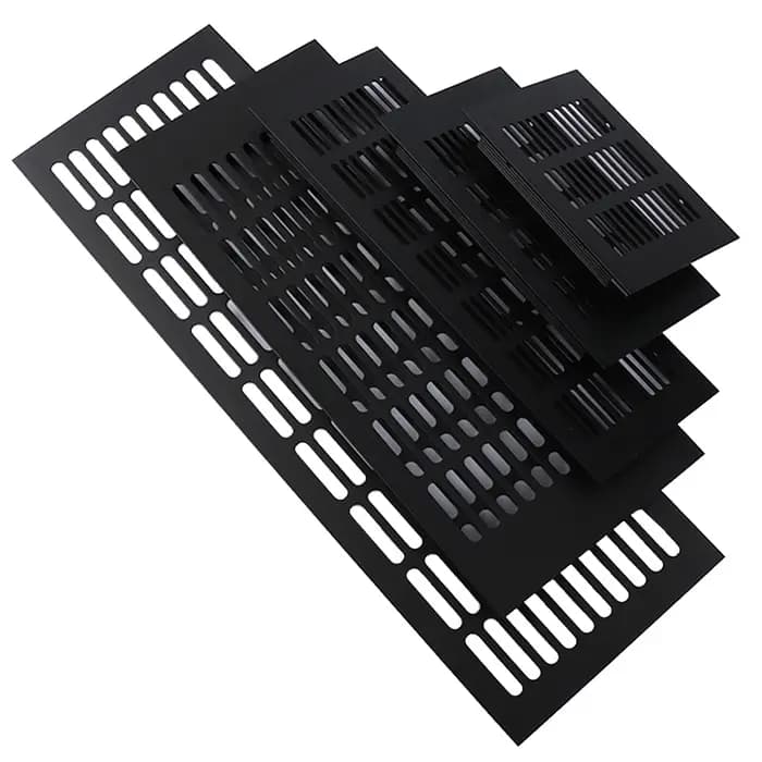 Grille de Ventilation rectangulaire en aluminium pour armoire