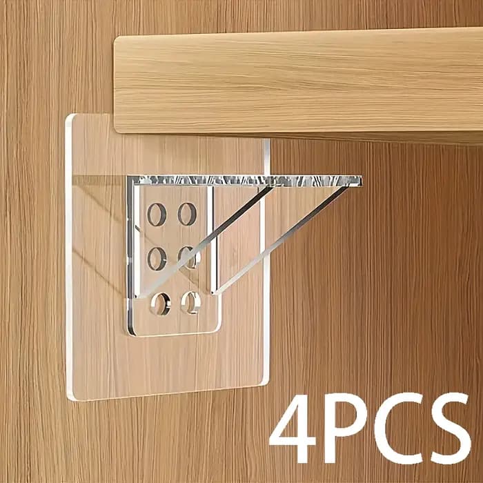 Supports d'étagère en acrylique transparent robustes
