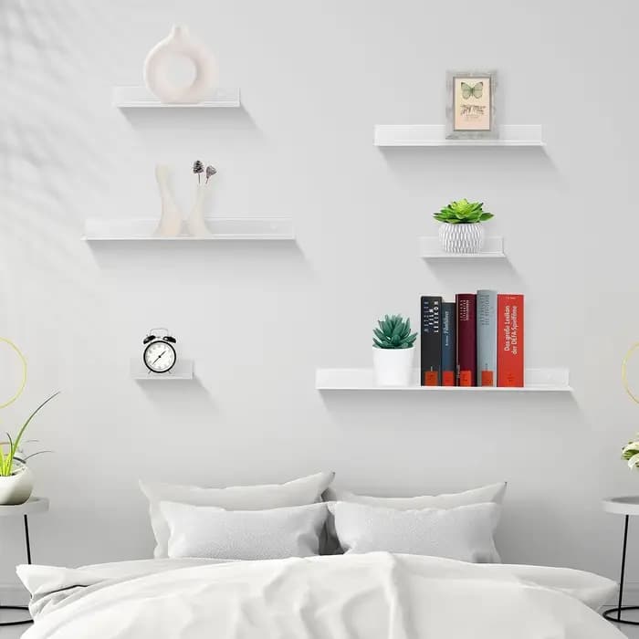 Étagères flottantes sans propositions, étagère de rangement murale T1, quincaillerie pour la maison, armoire de cuisine, accessoires de toilette etagere sans percage étagère murale sans perçage etzger