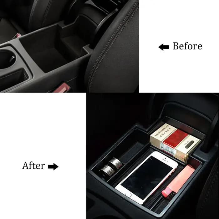 Accoudoir boîte de rangement secondaire conteneur pour Audi A4 S4 B8 2011-2015 A5 2008-2020 Console centrale organisateur plateau à gants palette étui