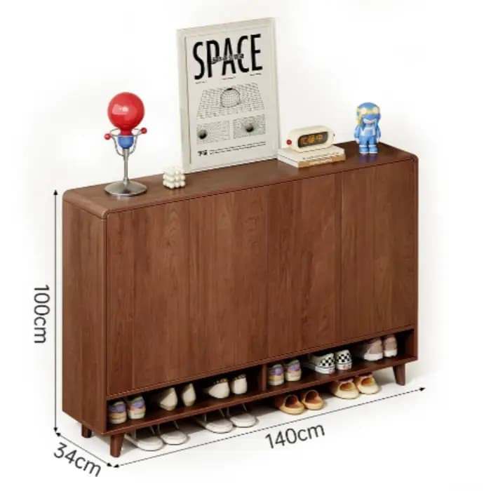 Meuble à chaussures de luxe multifonctionnel, armoire à chaussures moderne fermée, organisateur dissimulé, meuble de rangement pour la maison