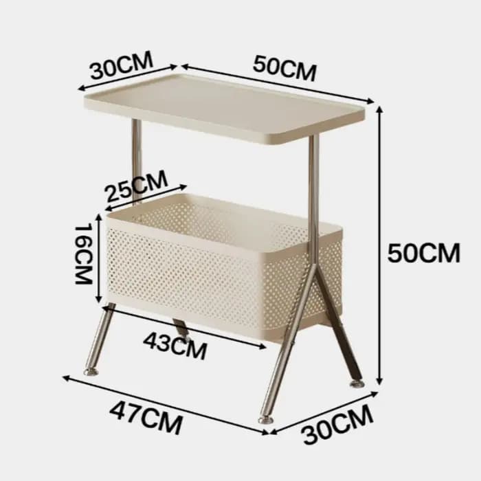 Table d'appoint en métal