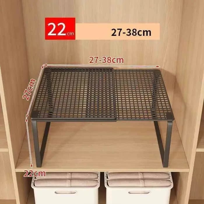 Étagère de placard télescopique empilable, séparateur de garde-robe rétractable et extensible, organ