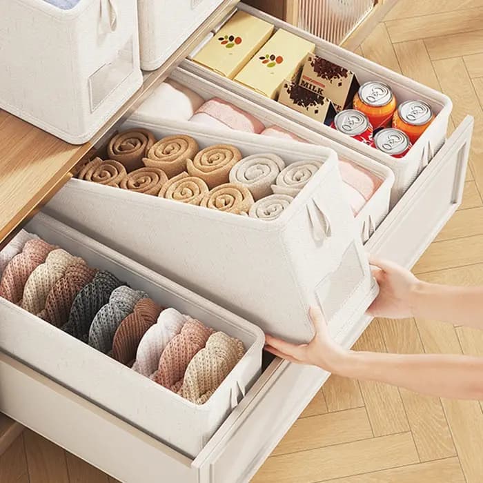 Tiroir organisateur sous-vêtements chaussettes boîte de rangement culottes boîtes