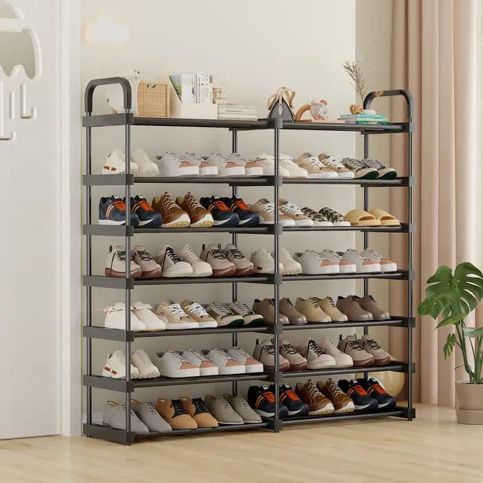 Étagère à chaussures à largeur accrue pour 4-5-6-7 niveaux