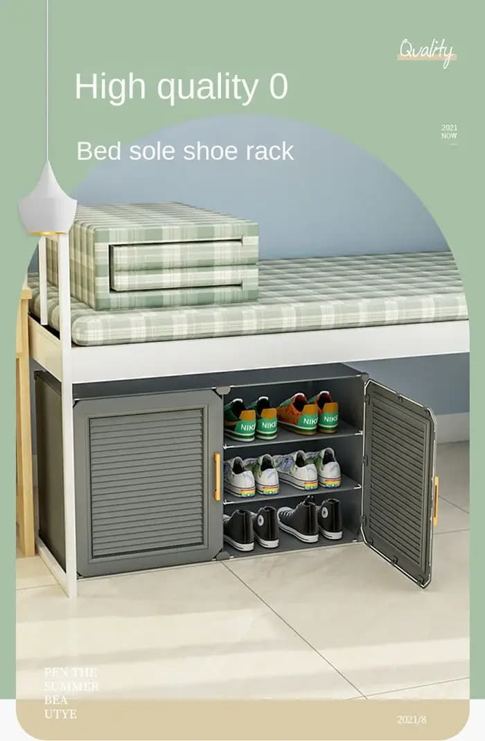 Meuble de Rangement Multicouche pour Chaussures, Meuble T1, Chambre à Coucher, Couloir, Maison Moder