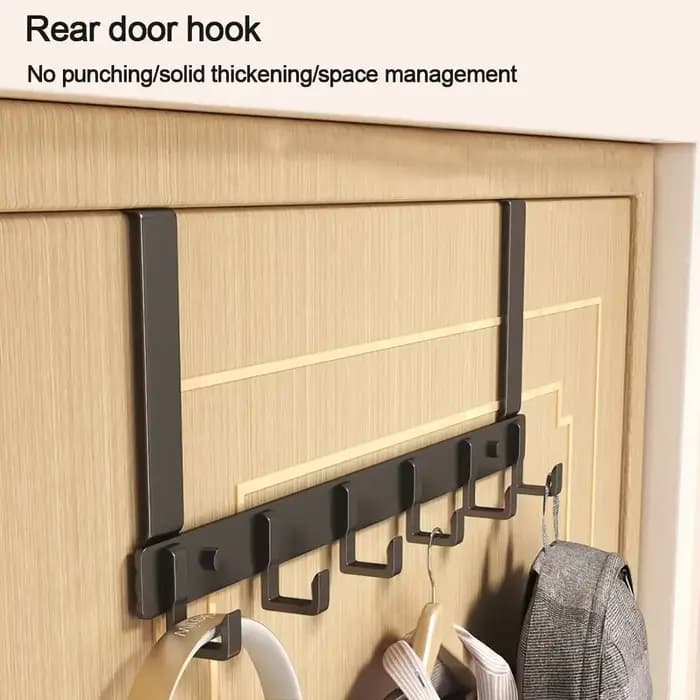 6 crochets vêtements manteau chapeau serviette cintre maison salle de bain organisateur support croc