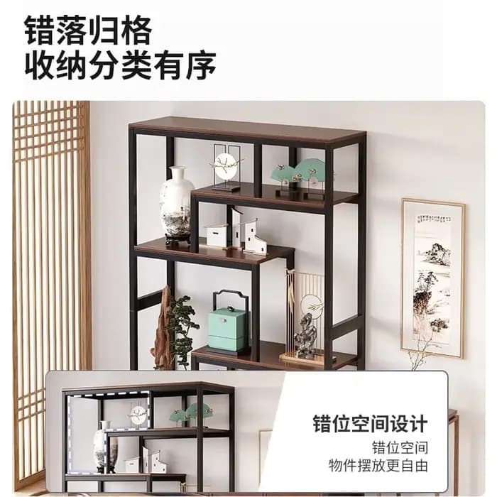 Étagère de présentation pour la maison, cloison de séparation, nouvelle étagère Bogu de style chinois, étagère de rangement creuse du sol au plafond, présentoir