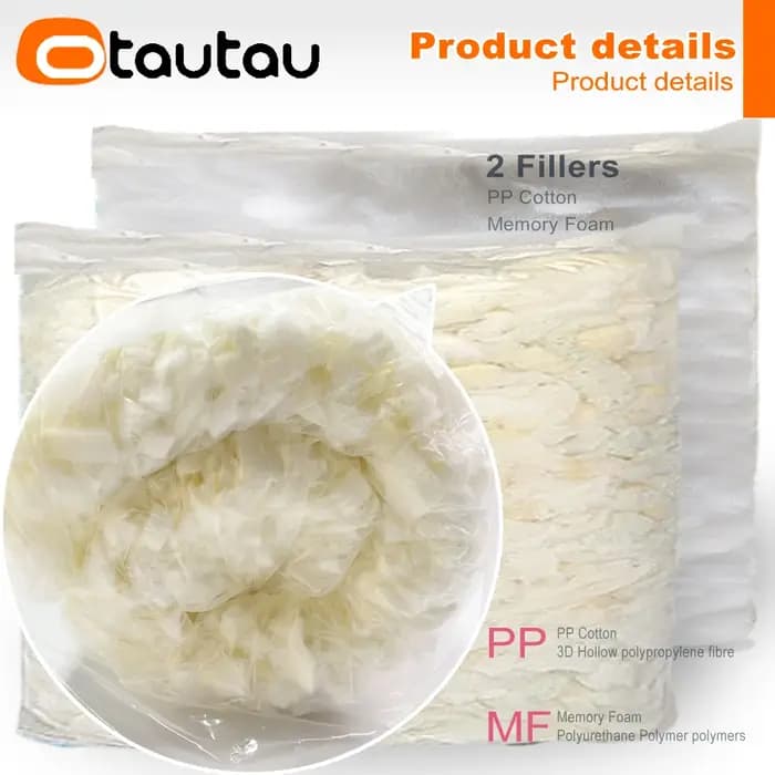 Pouf en coton rembourré avec mousse à mémoire de forme