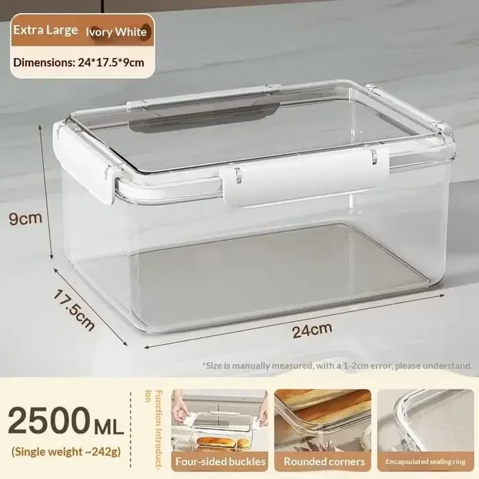 Conteneurs de stockage de fruits, conteneurs de nourriture fraîche, réfrigérateur, organisateur de fruits transparent, réfrigérateur multifonctionnel, préparation de repas, boîte à déjeuner