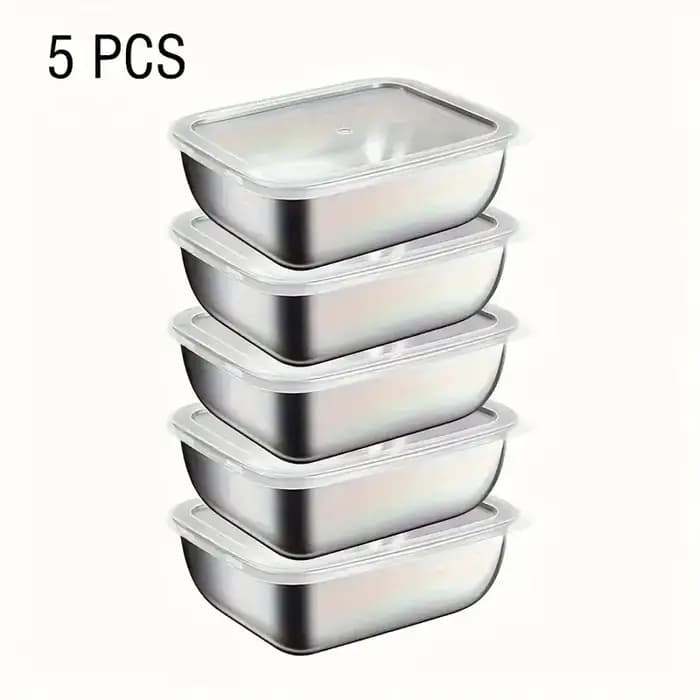 Boîtes de conservation alimentaire en acier inoxydable