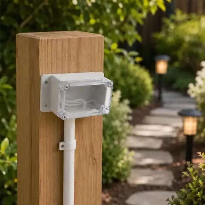 Boîte câblage électrique avec couvercle transparent, boîtier projet en plastique pour sur panneau,