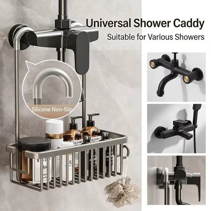 Étagère de douche pratique pour toilettes