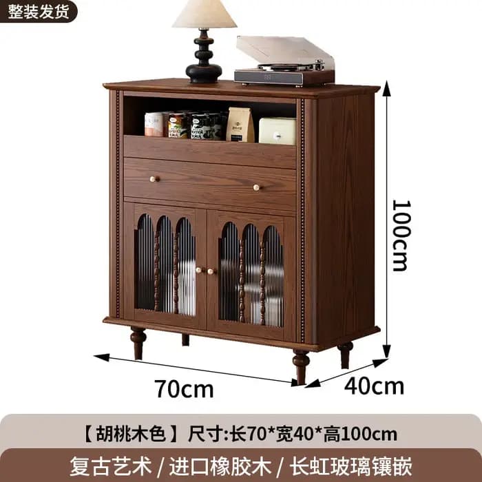 Armoires de salon vintage haut de gamme, petite vitrine de style crème, mignonne et peu encombrante,
