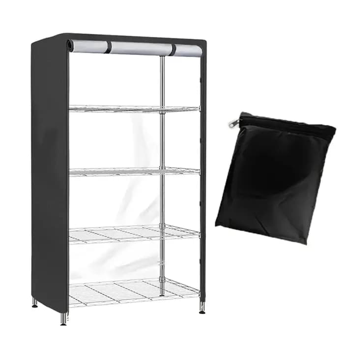 Étagère de rangement extérieure, couverture d'étagère avec fermetures éclair, visibilité claire, accès facile, utilisation en extérieur