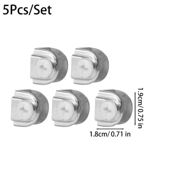 Supports de fixation réglables en alliage de zinc pour étagères en verre de douche, pinces robustes,