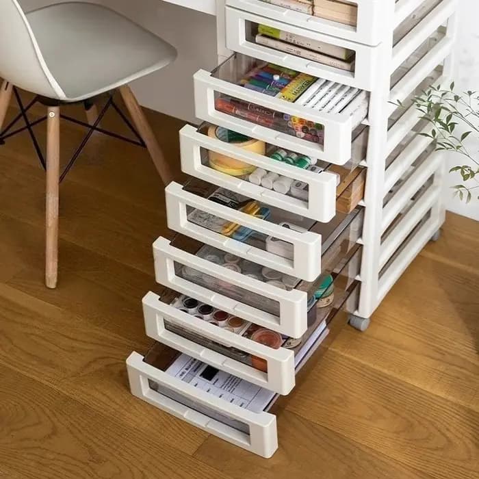 Organisateur de tiroir de rangement de chariot