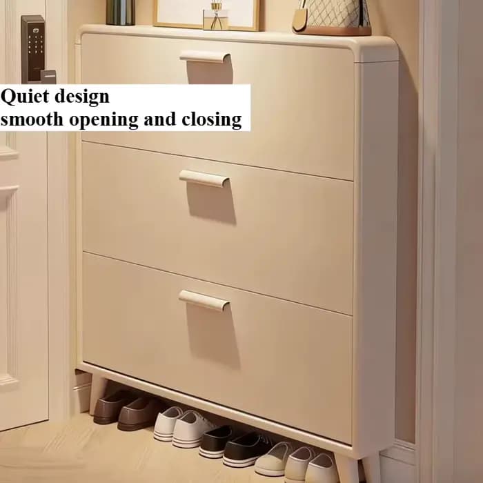 Étagère à chaussures d'intérieur blanche