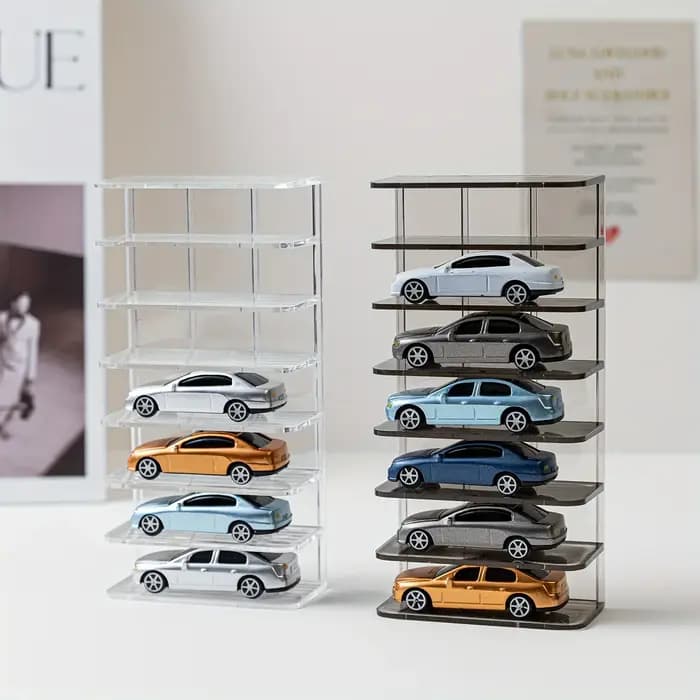 Boîte de rangement pour jouets modèle de voiture à 7 couches