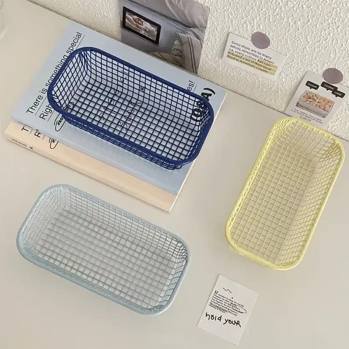 Panier de rangement en métal