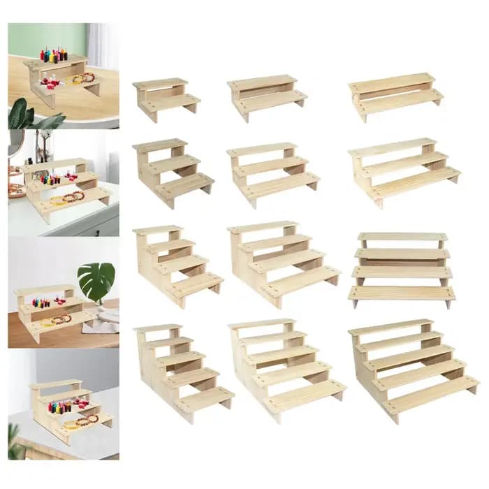 Étagère d'affichage en bois pour objets de collection