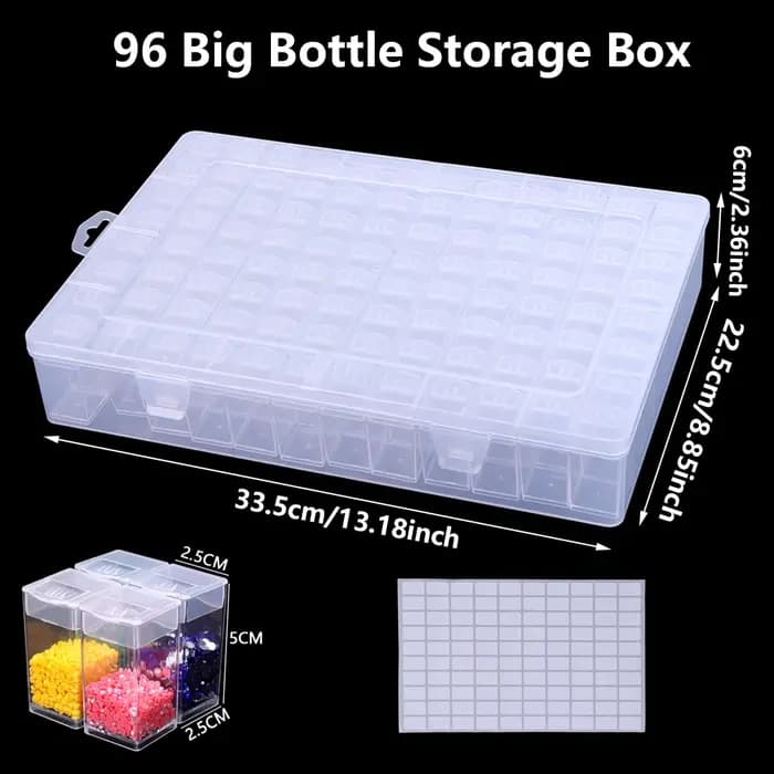 Boîtes de rangement pour peinture au diamant de 24/30/60/120/54/38/80/96 bouteilles