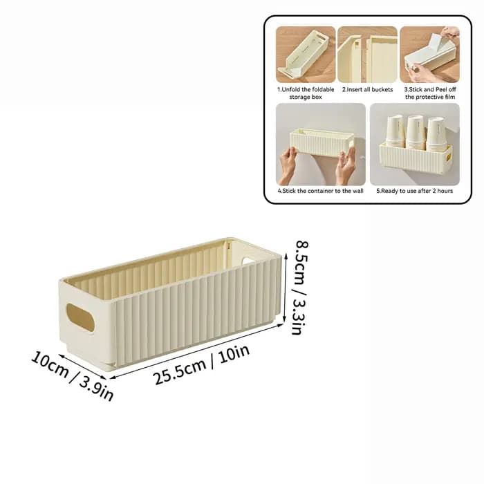 WORTHBUY Armoire de rangement murale multifonctionnelle en plastique T1