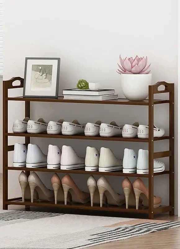 Étagère à chaussures en bambou de haute qualité
