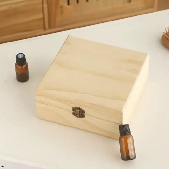 Nouvelle boîte de rangement d'huiles essentielles en bois 12/15/16/25 fentes