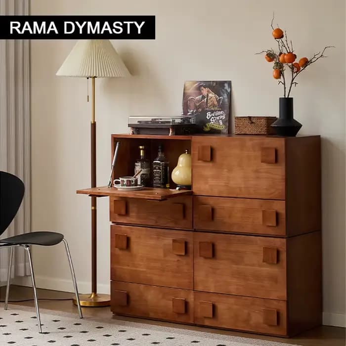 Meuble TV en Bois, Meuble de Rangement